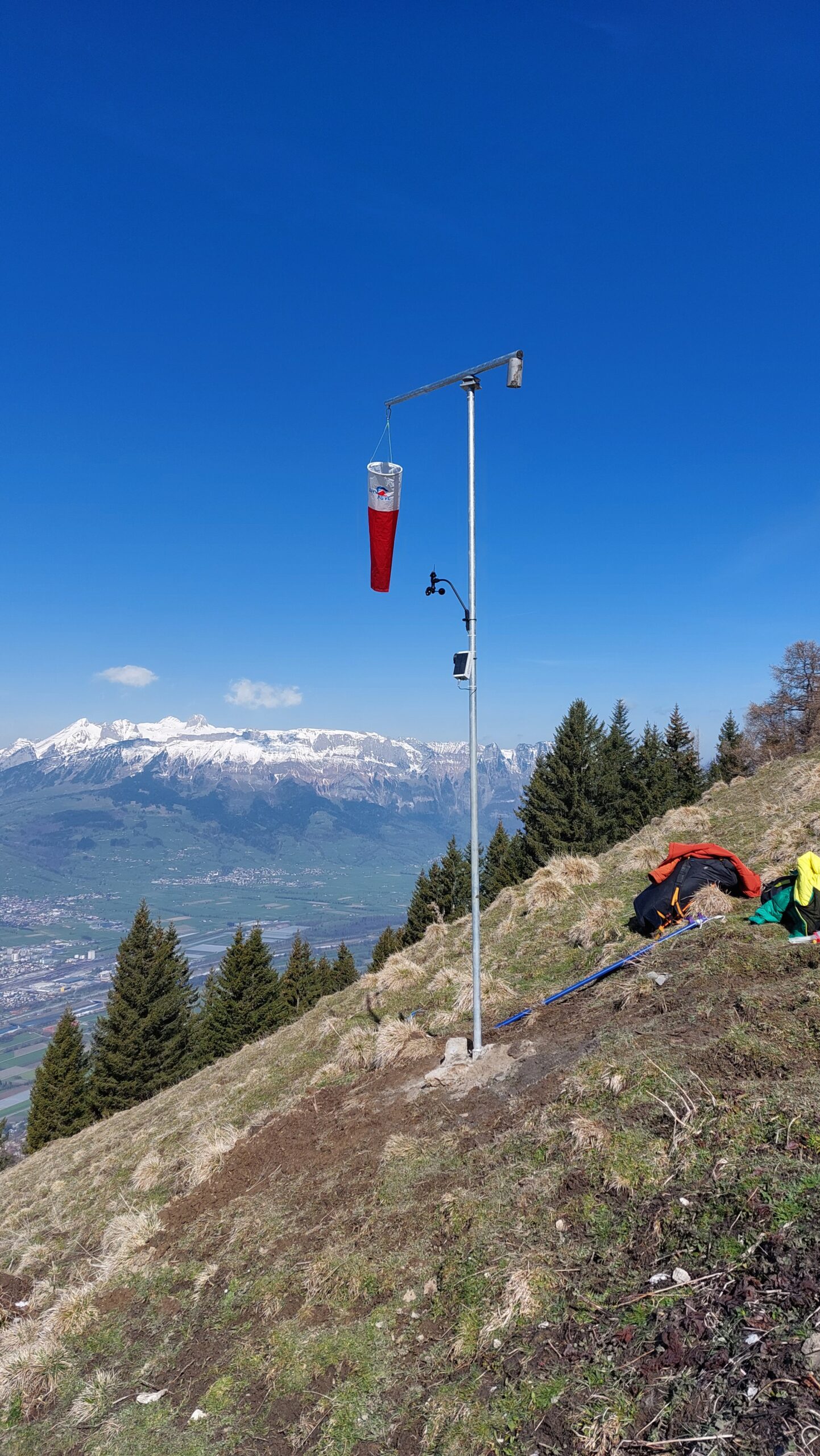 Windstation in Betrieb